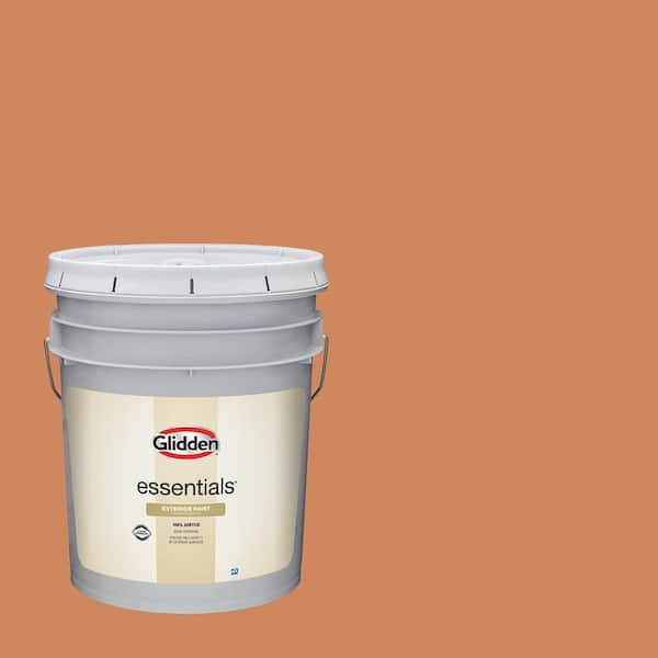 Glidden Essentials 5 gal. PPG1200-5 Georgian Leather Satin Exterior Paint