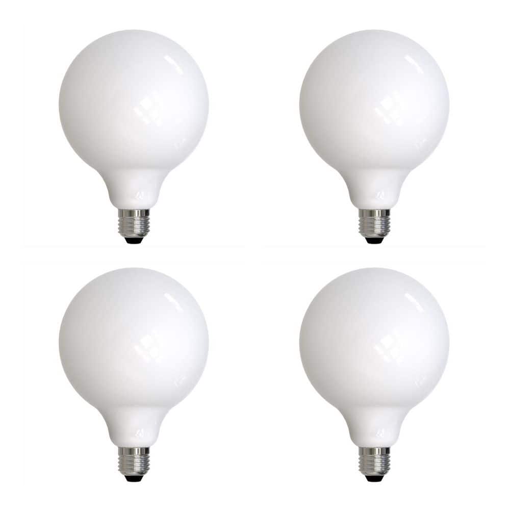 100-Watt Equivalent G40 Dimmable Milky Finish E26 Globe LED Light Bulb in 2700K Warm White (4-Pack) price history on PriceWatchPro