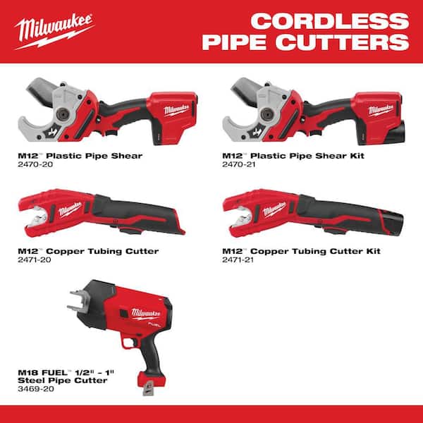 Milwaukee M12 12V Lithium-Ion Cordless Copper Tubing Cutter (Tool