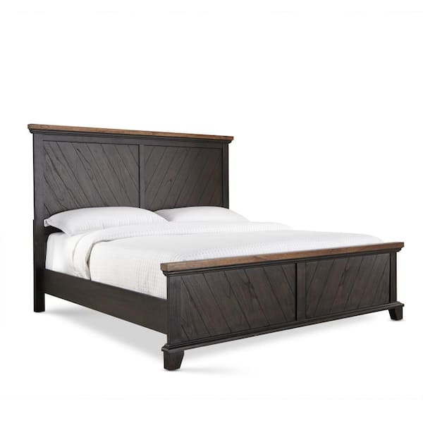 Bear Creek Chocolate and Honey King Panel Bed