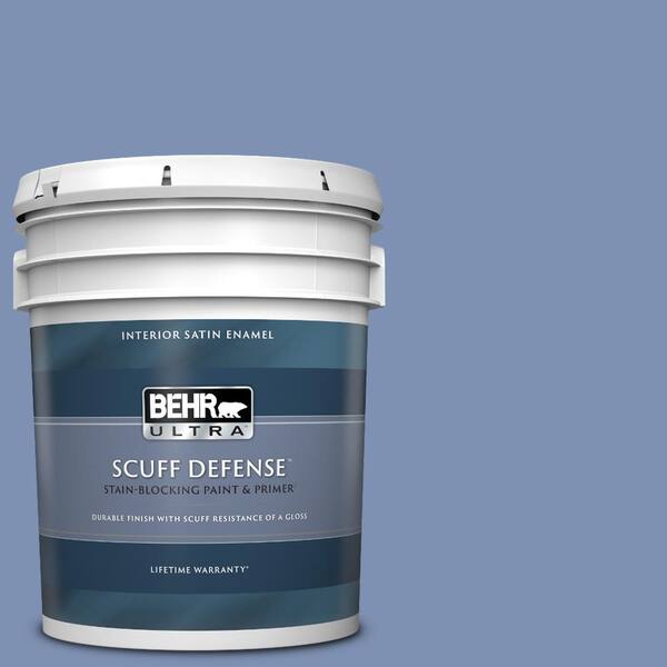 BEHR ULTRA 5 gal. #600D-5 Babbling Brook Extra Durable Satin Enamel Interior Paint & Primer