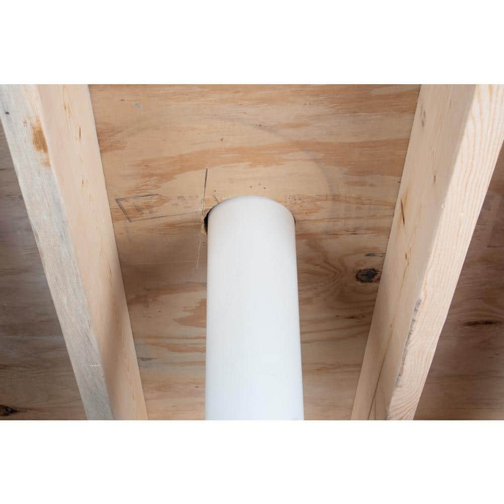 White PVC Twist-N-Set Replacement Flange, 3 Inch