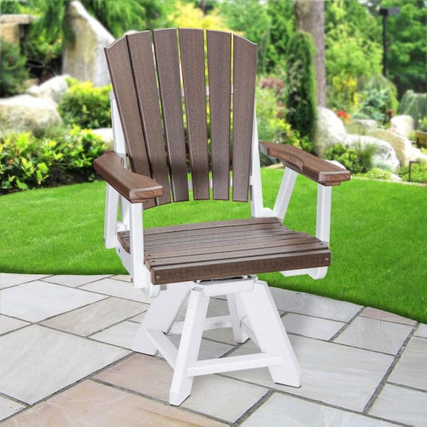 American Furniture Classics Adirondack Series White HDPE Plastic