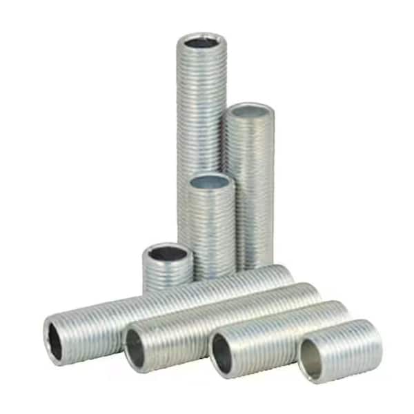 Pipe Nipples Threaded 1/8-IP, Assorted Sizes (8-Pack)
