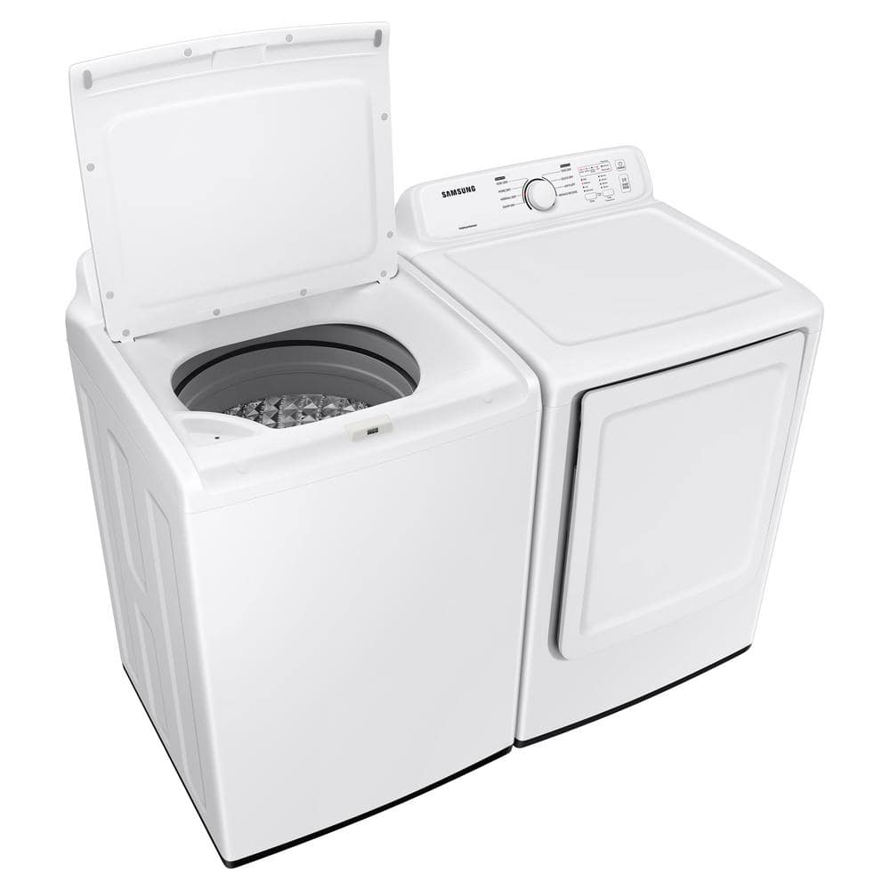 7.2 cu. ft. White Electric Dryer with Sensor Dry and Moisture Sensing