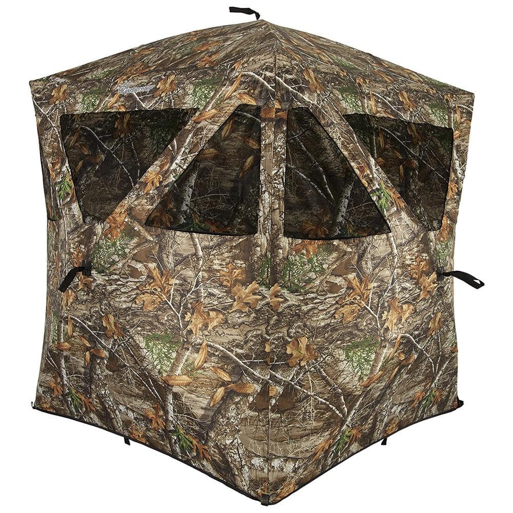 Ameristep Care Taker Pop-Up 2-Person Ground Hunting Concealment Blind ...