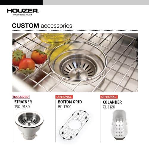 Compact Stainless Steel Undermount Bar Prep Sink with Basket Strainer