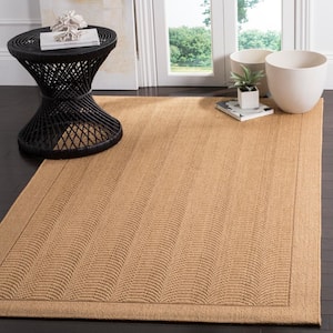 Palm Beach Maize 3 ft. x 5 ft. Border Solid Area Rug