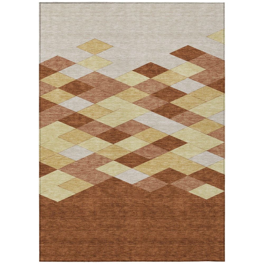 Chantille Machine Washable Indoor/Outdoor Abstract ACN2555 Paprika 10 ft. x 14 ft. Area Rug price history on PriceWatchPro