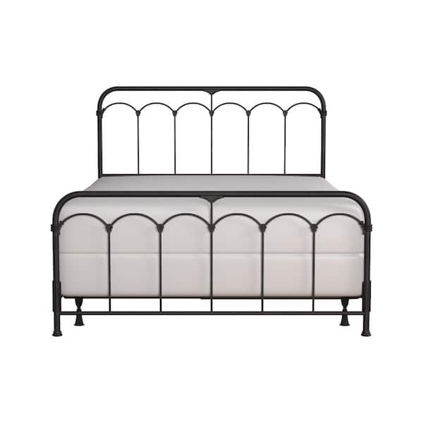 Hillsdale Furniture Jocelyn Black Sparkle King Bed with Bed Frame