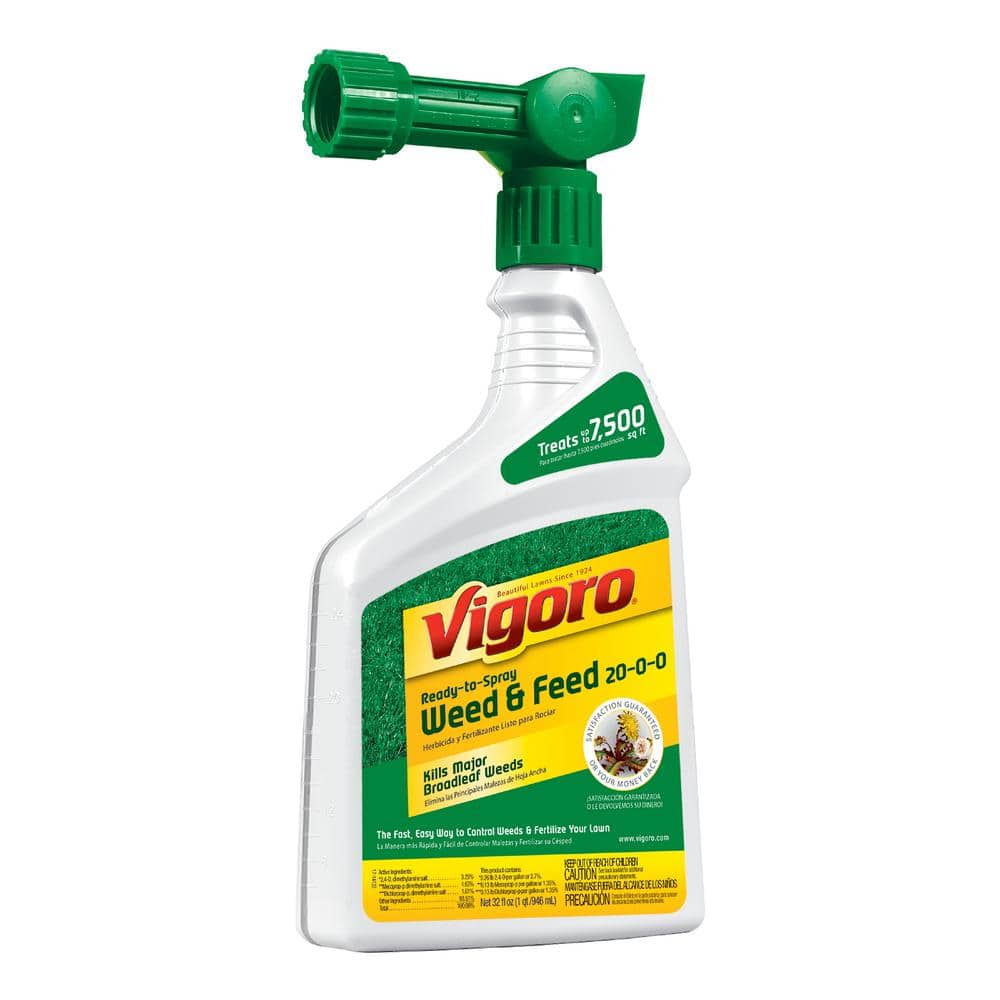 Vigoro 32 oz. 7,500 sq. ft. Spring Ready-to-Spray Concentrate Weed and Feed Lawn Fertilizer -  HG-52511-2