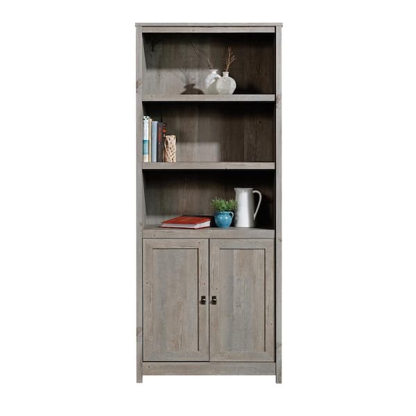 SAUDER 71.5 in. Mystic Oak Faux Wood 5-shelf Standard Bookcase