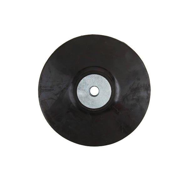 Lincoln Electric 5 in. Rubber Backing Pad with 5/8 in. x 11 in. Nut