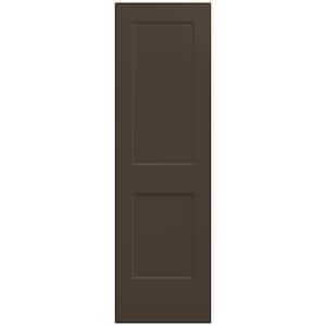 24 in. x 80 in. Monroe Dark Chocolate Painted Smooth Solid Core Molded Composite MDF Interior Door Slab