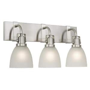 Details about   World Imports vanity light 3 x 100A19 WI08427-24 26.5" x 11" x 9 1/4" 