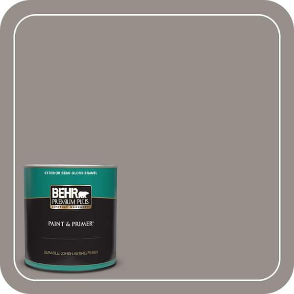 BEHR PREMIUM PLUS 1 qt. #QE-59 Water Tower Semi-Gloss Enamel Exterior Paint & Primer