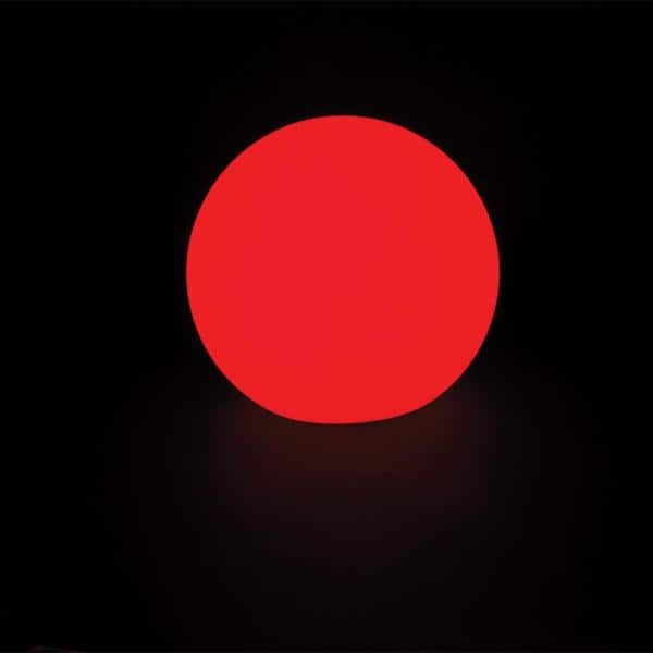 12'' White Sphere LED Color Changing Lamp with Remote