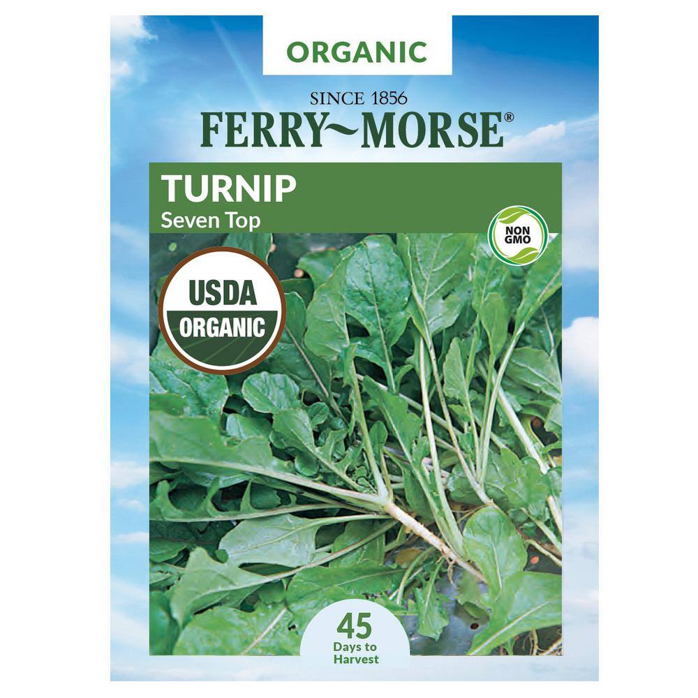 Ferry Morse Turnip Seven Top Organic Seed 1424 The Home Depot