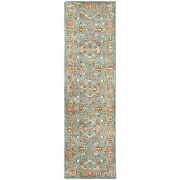SAFAVIEH Heritage Blue 2 ft. x 20 ft. Border Runner Rug