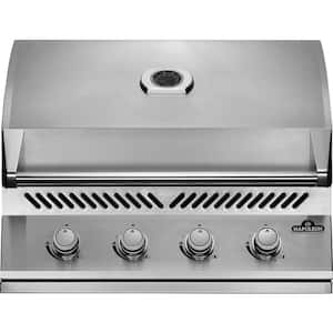 Built-In 500 Series 32 in. 4-Burner Built-In Natural Gas Grill in Stainless Steel