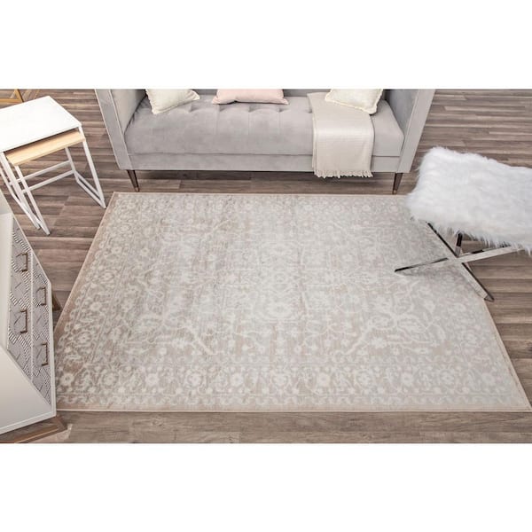 Lennox Vanilla Beige 2 ft. x 8 ft. Area Rug