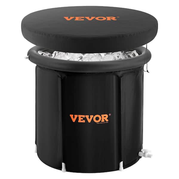 87 gal. Ice Bath Tub, Cold Water Therapy Plunge Tub for Athletes, 1-person 1-Jet Portable Outdoor Ice Barrel Plunge Pool