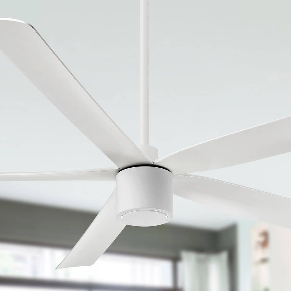 RAVIAN 5-Blade 72 in. Indoor/Outdoor Matte White Modern Ceiling Fan with Remote Included price history on PriceWatchPro