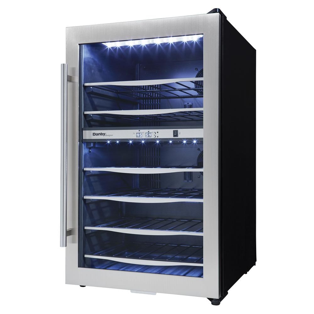 Danby 38-Bottle Black Stainless Steel Dual-Zone Wine Cooler