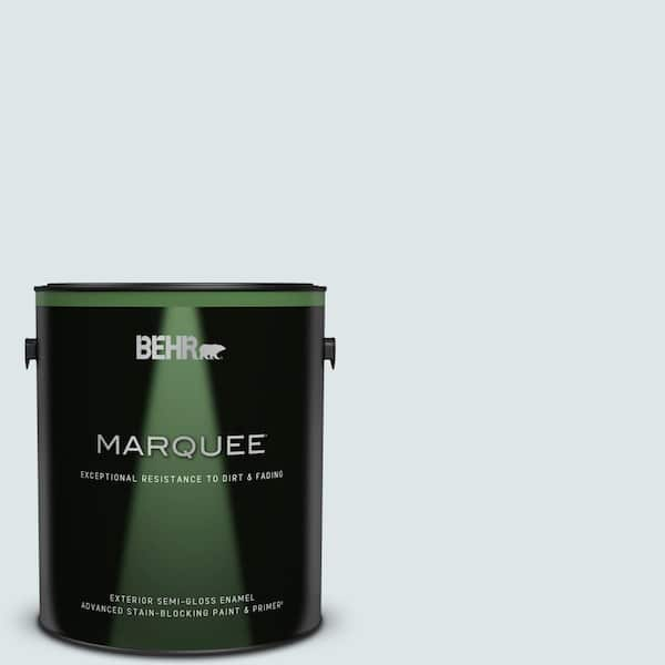 BEHR MARQUEE 1 gal. #BL-W03 Blue Bird Day Semi-Gloss Enamel Exterior Paint & Primer