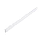 1-1/4 in. x 5 ft. Micro Channel Drain with Coupling in White