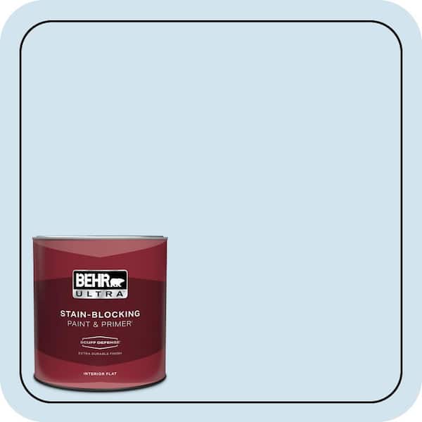 BEHR ULTRA 1 qt. #570C-2 Mystic Harbor Extra Durable Flat Interior Paint & Primer