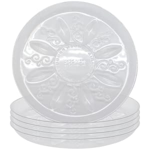 Heavy-Duty 12 in. Dia. Clear Plastic Saucer (5-Pack)