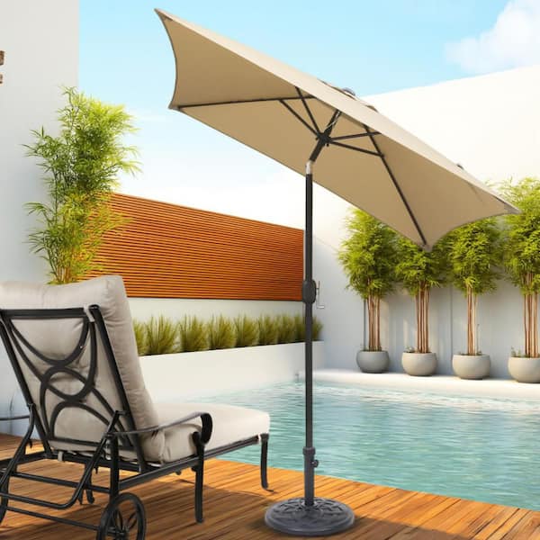 bradford patio 6.5 square market umbrella joss and main Maypex 6.5 ft. Steel Crank and Tilt Square Market Patio Umbrella in Tan