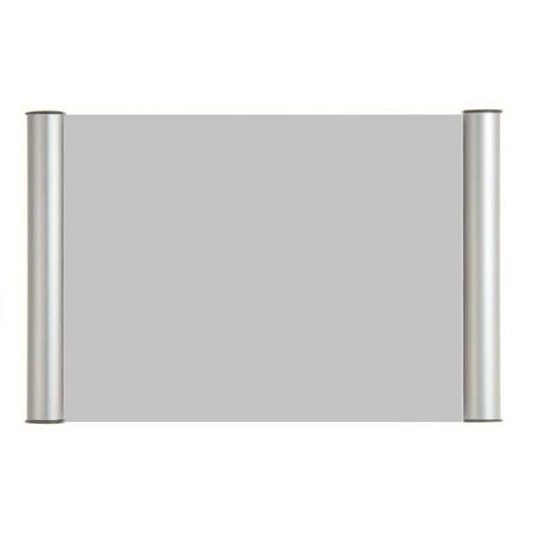 SECO 8.5 in. x 11 in. Silver 2-Sided Door Sign Snap Frame