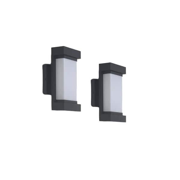 2-Pack Outdoor Wall Lights Garden Torch, 2100LM Smart LED Lights, IP65 Waterproof