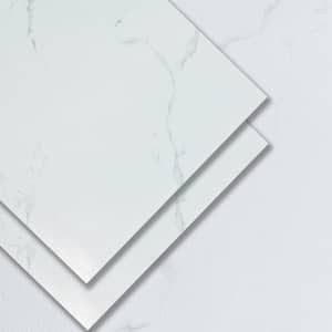 White 3 MIL x 24 in. W x 24 in. L Peel and Stick Waterproof Luxury Vinyl Tile Flooring (39 sq. ft./case)