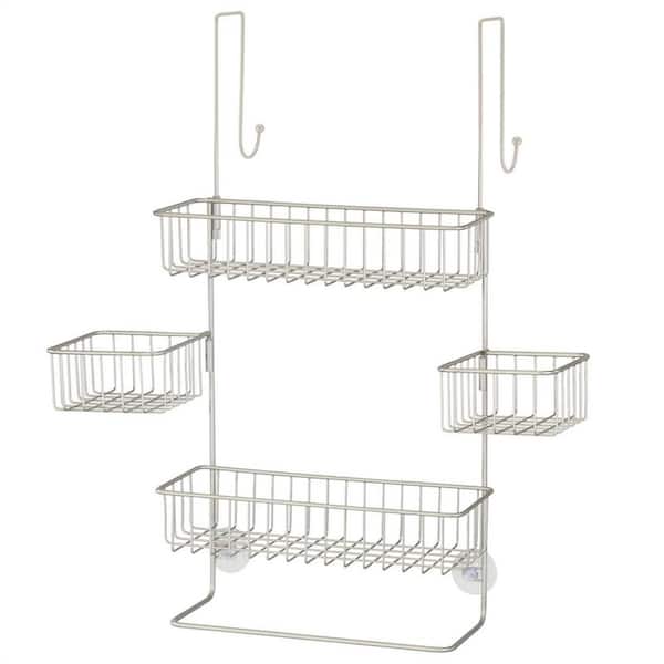 Cubilan Wall Mount Rust Resistant Shower Caddy Shelf Organizer Rack in  Silver (2 Pack) B0B9LZS86F - The Home Depot