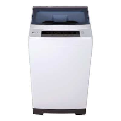 1.6 cu. ft. Compact White Top Load Washing Machine, Portable with Stainless Steel Tub