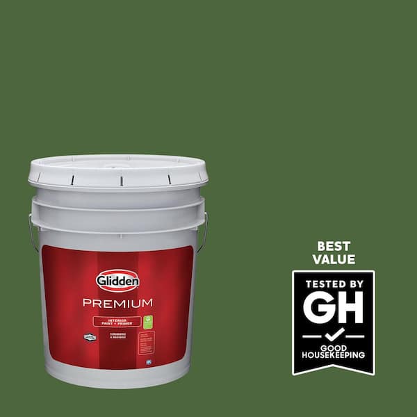 Glidden Premium 5 gal. Mountain Forest PPG1130-7 Flat Interior Latex Paint