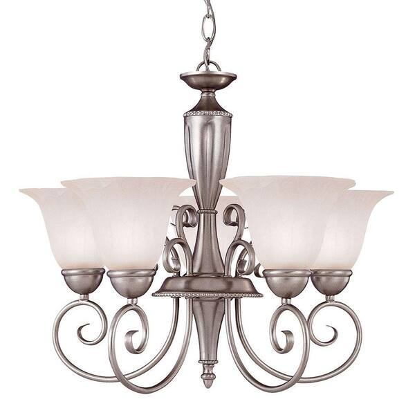 Illumine 5-Light Pewter Multi-Light Interior Chandelier