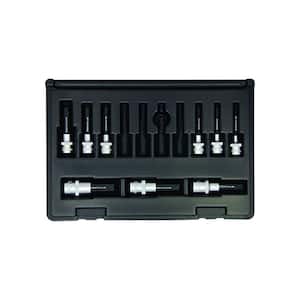 Standard Hex End Sockets and Bits Tool Set with ProGuard with Case (9-Piece)