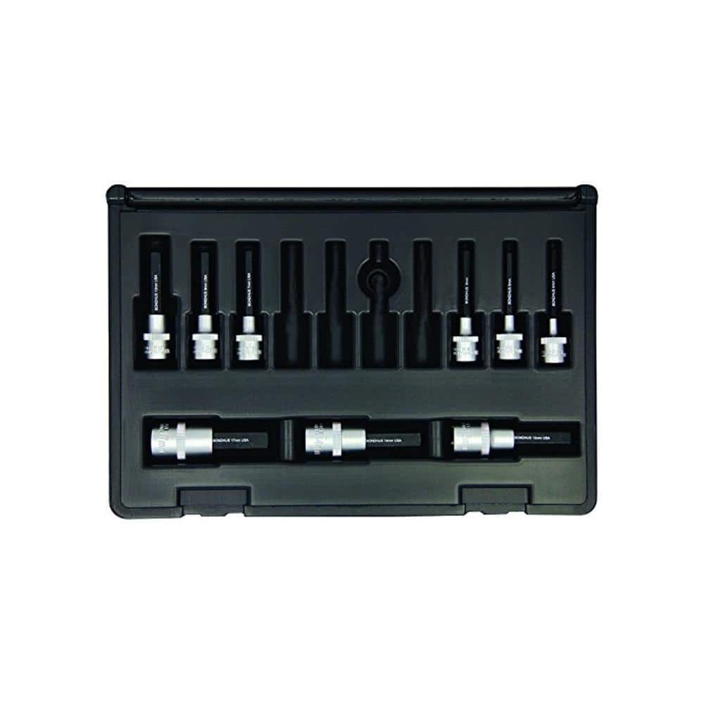 Metric Hex End Sockets and Bits Tool Set with ProGuard with Case (9-Piece)