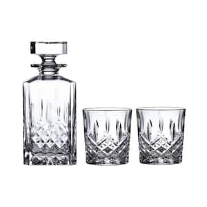 Markham 30 fl oz. Crystal Decanter and Double Old Fashioned Set (Set of 3)
