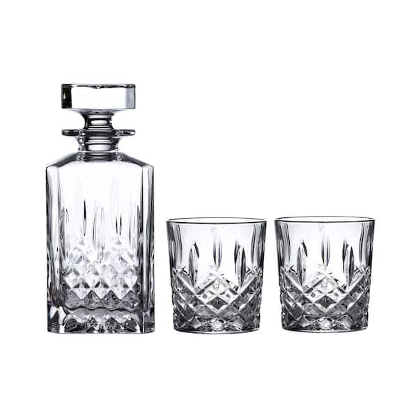 Marquis By Waterford Markham 30 fl oz. Crystal Decanter and Double Old Fashioned Set (Set of 3)