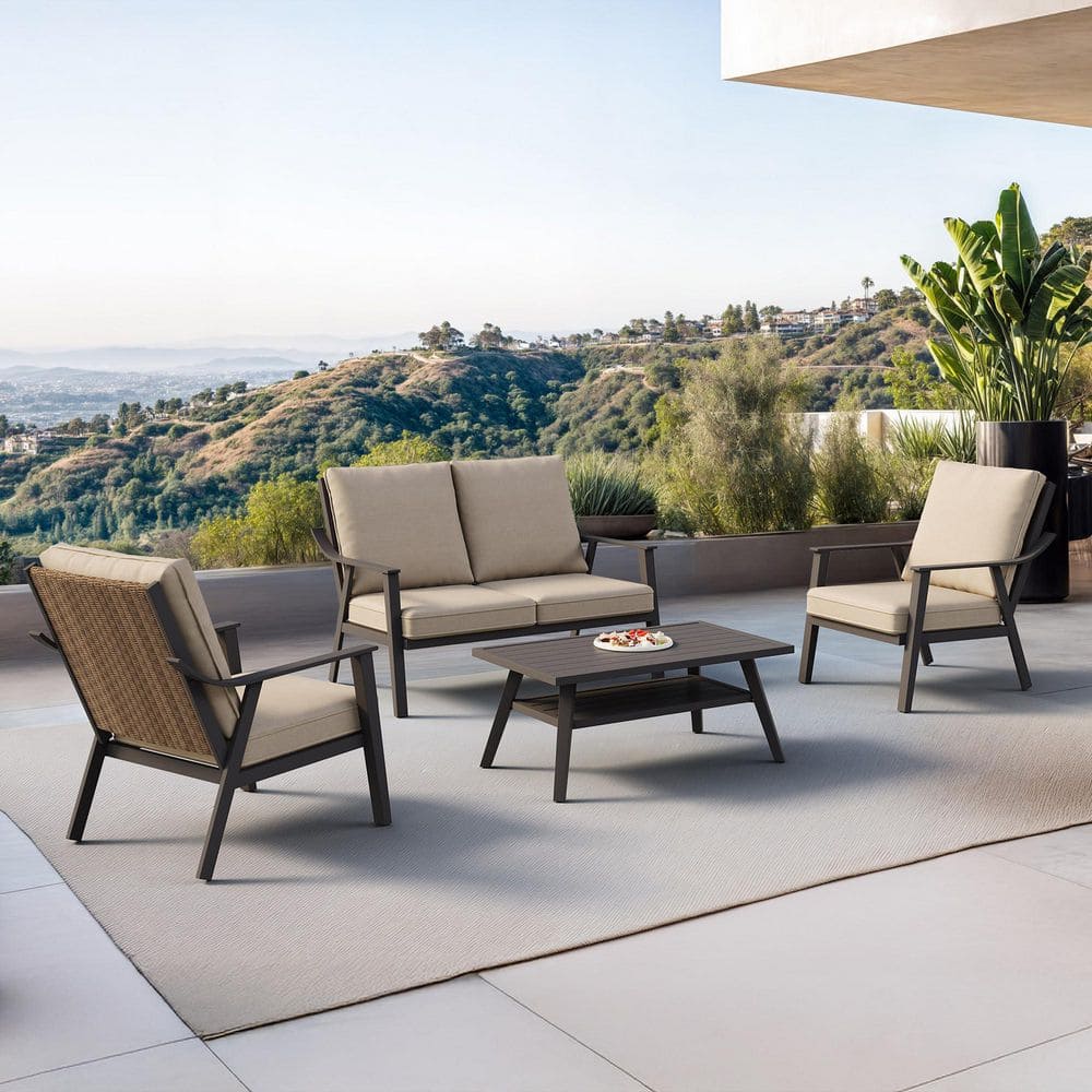 NEIGHBORHOOD × ACME Furniture ＋オマケ Toject Torino Gray 10-Piece Wicker Outdoor Patio