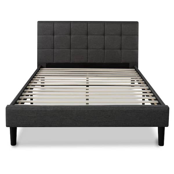 Axel Gray Frame Queen Upholstered Platform Bed