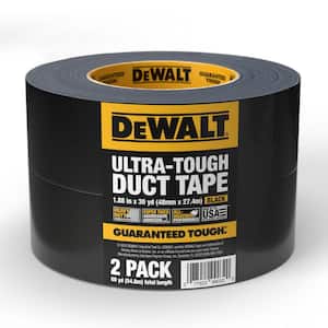 1.88 in. x 30 yds. Ultra-Tough Black Duct Tape (2-Pack)