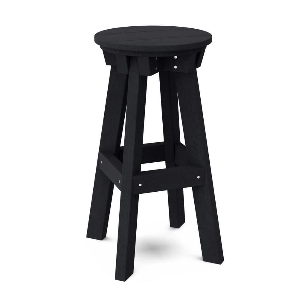 Heritage Black HDPE Plastic Outdoor Bar Stool price history on PriceWatchPro
