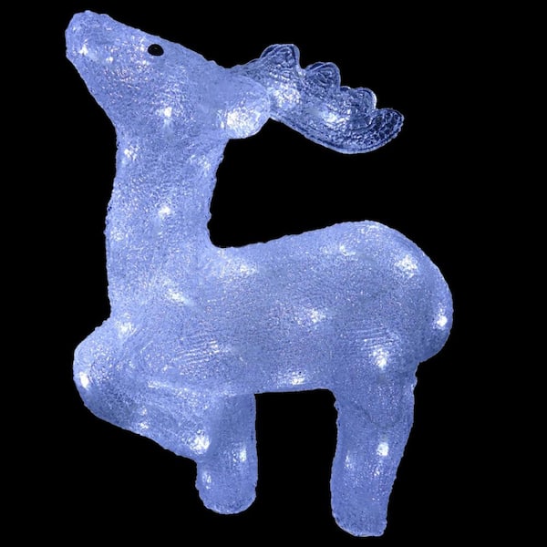 National Tree Company 17 in. Prancing Reindeer Decoration with LED Lights