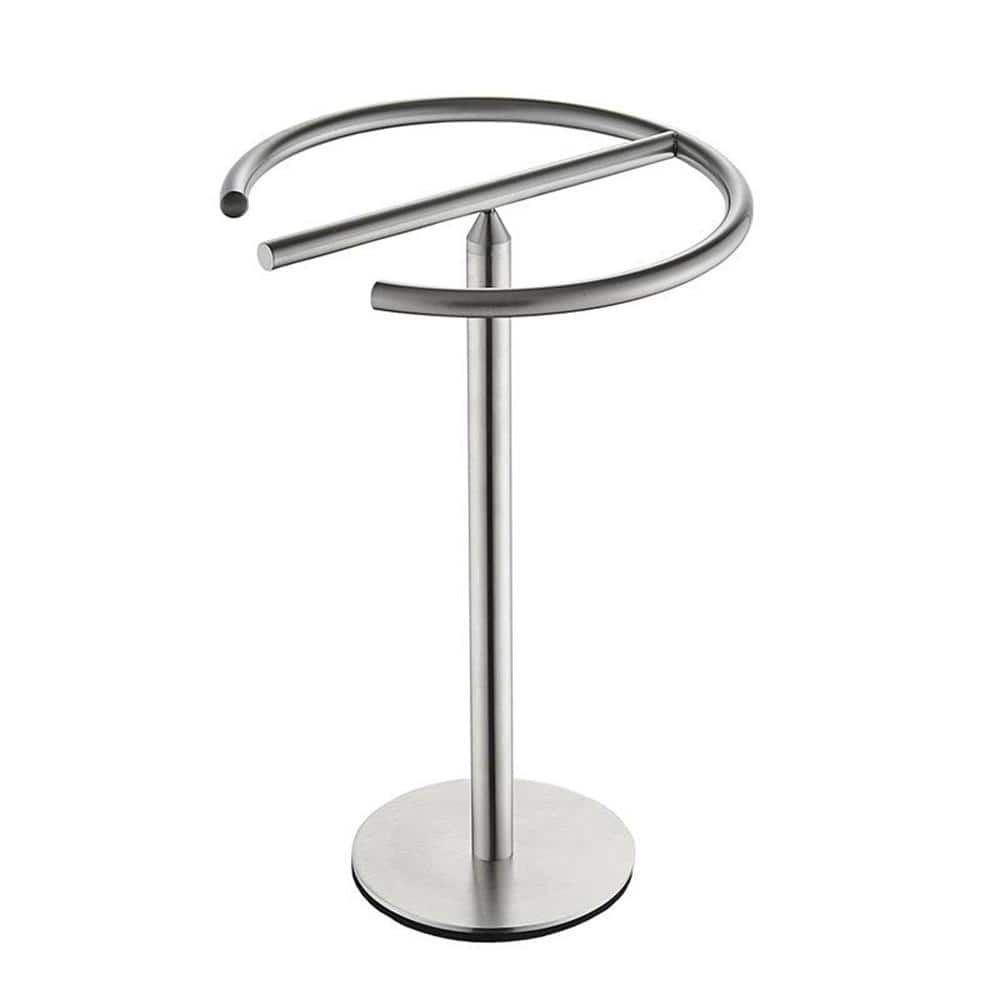 ACEHOOM Countertop Towel Rack Holder in Silver ACUJS The Home Depot